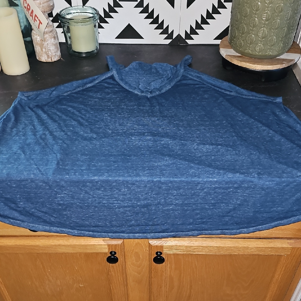 Threads 4 Thought Blue High Neck Tank Top 2x